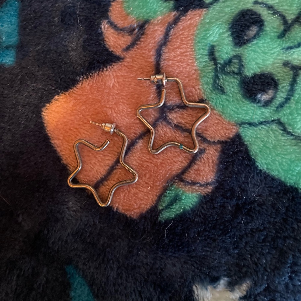 Silver Star Earrings